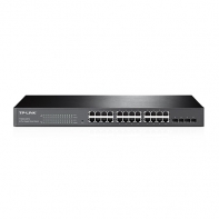купить TP-Link T1600G-28TS (TL-SG2424) JetStream 24-портовый гигабитный Smart коммутатор с 4 SFP-слотами /  в Алматы фото 1