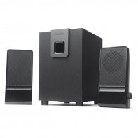 купить Акустическая система, Microlab, M100 (MKII) 2.1, 10Вт(2,5Вт *2 5Вт), Вход 3,5 MiniJack, Выход RCA, Чёрный в Алматы фото 3