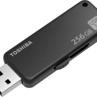 купить USB-ФЛЕШ-НАКОПИТЕЛЬ  256Gb TOSHIBA U365 USB 3.0THN-U365K2560E4 BLACK в Алматы фото 1