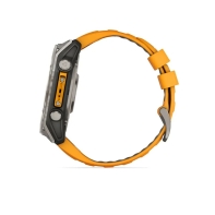 купить Часы с навигаторомGarmin fenix 8 47mm, AMOLED, сапфир, светлые, оранжевый силикон, 010-02904-11 в Алматы фото 2