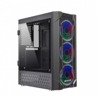 купить Корпус Wintek Rainbow K106, ATX/Micro ATX, USB 1*3.0/2*2.0, 0,45 mm, 3*12cm SR Rainbow fan в Алматы фото 1