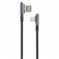 купить Кабель Olmio Handy угловой microUSB черный в Алматы фото 1