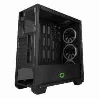 купить Корпус Gamemax Vision RC (RGB Addresable lights + controller) (3xLED Rainbow RGB Fan) ATX 3*3,5 2*2,5 7слотов VGA415мм CPU163мм Сталь0,6мм (210мм 459мм 442мм (ШxВxД)) (Передняя панель: 2xUSB2.0 / 1xUSB3.0 / наушники + микрофон (HD)) в Алматы фото 1