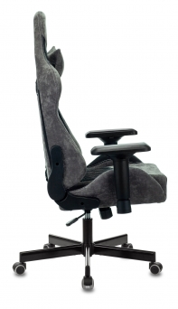 купить Кресло игровое Zombie VIKING 7 KNIGHT Fabric черный текстиль/эко.кожа с подголов. крестовина металл в Алматы фото 3