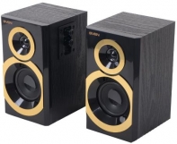 купить SVEN SPS-619 GOLD, чёрный, акустическая система 2.0, мощность 2х10 Вт(RMS) в Алматы фото 2