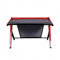 купить Компьютерный стол, DX Racer, GD/1000/NR, Поверхность - дерево, Основание - пластик ABS   металл, 120.14*80.01*37 см, Штора из карбонового волокна, Чёрно-красный в Алматы фото 1