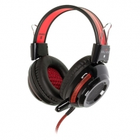 купить Наушники с микрофоном Oklick HS-G300 ARMAGEDDON черный/красный 2.5м мониторные в Алматы фото 1