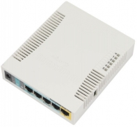 Купить Маршрутизатор MikroTik RB951Ui-2HnD RouterBOARD 951Ui-2HnD with 600Mhz CPU, 128MB RAM, 5xLAN, built-in 2.4Ghz 802b/g/n 2x2 two chain wireless with int Алматы