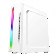 купить Корпус Wintek Flame D525-W TG, ATX/Micro ATX, USB 1*3.0/1*2.0, HD Mic,0,5mm, 1*12cm RGB пульт, White в Алматы фото 2