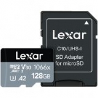 купить LEXAR Professional 1066x 128GB microSDHC/microSDXC UHS-I Card SILVER Series with adapter в Алматы фото 1
