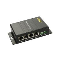 купить Конвертер активный ONV4C1E-3 <1x100Mbps Ethernet, 4xCoaxial Input/Output BNC port> <1x10/100Mbps auto-sensing RJ45 port,4Coaxial Input/Output BNC port, до 300м> в Алматы фото 2