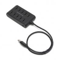 купить Расширитель USB, Deluxe, DUH10001BK, 10 Портов, USB 2.0 Hi-Speed, Виде сетевого фильтра, С кнопкой вкл./выкл., Без блок питания , Чёрный в Алматы фото 2