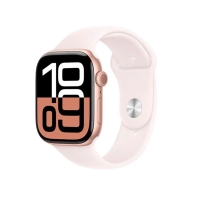 Купить Смарт часы Apple Watch Series 10 GPS 42mm Rose Gold AC with Light Blush Sport Band - S/M (MWWH3QI/A) Алматы