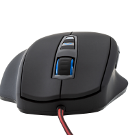 купить Мышь Dream Machines DM2 Comfy BLACK <Матовое покрытие, Оптический сенсор PMW3310DH, Плетеный шнур 1.8 m USB 5000 dpi> в Алматы фото 1