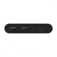 купить Портативное зарядное устройство, Xiaomi, Mi Power Bank 10000mAh 3 (2019 Type-C)(PLM13ZM) VXN4274GL,Fast charge (18W), Выход USB: 2*1.5A, Индикатор заряда батареи, Кабель Micro USB в комплекте, Чёрный в Алматы фото 3