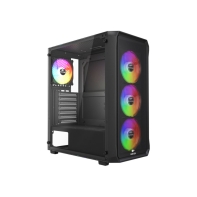 Купить Корпус Wintek Tornado Pro PS195-B-M TG, ATX, USB 2*3.0/1*2.0, HD Mic, 0,5mm, 4*12cm ARGB, Black Алматы