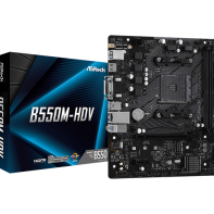 Купить Материнская плата ASRock B550M-HDV AM4 2xDDR4 4xSATA3 1xM.2 D-Sub DVI HDMI mATX Алматы