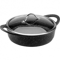 купить Кастрюля для тушения Vinzer Premium Granite Induction 89453 с крышкой 28 см 4.2 л в Алматы фото 1