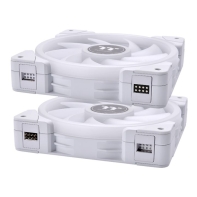 купить Кулер для компьютерного корпуса Thermaltake SWAFAN EX12 RGB PC Cooling Fan White (3-Fan Pack) в Алматы фото 2