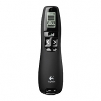 купить Презентер Logitech R700 (черный, 2.4 GHz, ЖК-дисплей, 2 батареи типа AAA, футляр для переноски) в Алматы фото 1