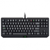 купить Клавиатура,Razer, BlackWidow Tournament 2014, RZ03-00811900-R3R1, Игровая, Компактная, Механические переключатели Razer Green, Программируемые клавиши, USB, Размер: 154*366*30 мм., Анг/Рус, Чехол, Чёрный в Алматы фото 1
