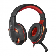 купить Игровая гарнитура стерео Defender Warhead G-370 черный+красный, кабель 2 м в Алматы фото 2