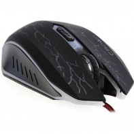 купить Мышь USB, Игровая, Crown CMXG-613 Gaming оптическая/6 кнопок/800/1000/1600/2400DPI/чёрная и эргономичная форма с подсветкой в Алматы фото 1