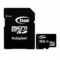 купить Карта памяти Team Group Micro SDHC/SDXC 32GB UHS-I TUSDH32GCL10U03 BLACK, R/W: up to 80/15 MB/s, + SD Adapter в Алматы фото 1