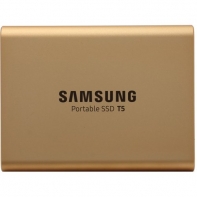 купить Внешний SDD Samsung T5 500Mb MU-PA500G/WW USB 3.1 Gen 2 Type-C Аппаратное AES 256-битное шифрование Цвет: Rose Gold в Алматы фото 3