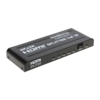 Купить Разветвитель HDMI Cablexpert DSP-4PH4-02, HD19F/4x19F, 1 компьютер => 4 монитора, Full-HD, 3D, 1.4v, Алматы