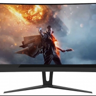 купить Монитор ЖК 31.5* GameMax GMX32CEWQ <2560 x 1440, LED, 144Hz, 1ms, колонки 3Wx2, изогнутый, hdmi, dvi, displayport, BLACK> в Алматы фото 1