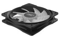 купить Кулер для компьютерного корпуса, Deepcool, RF 120W, 120 мм LED White, Molex/3pin, Габариты 120х120х25мм, Чёрный в Алматы фото 3