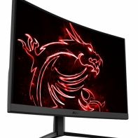 купить Изогнутый Профессиональный Игровой Монитор 31,5* MSI Optix G32C4 VA 1920x1080 16:9 165HGz 1500R 1ms 250cd/m 3000:1 100млн:1 2xHDMI 1xDP, Угол Обзора 178/178, SRGB-120%, Vesa 100x100 , Цвет: Черный. Изогнутый игровой монитор в геймерском дизайне с рад в Алматы фото 1