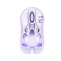 Купить Mouse GravaStar Mercury M1 Pro, Wireless, BT/2.4GHz/cable, (PAW3395) 26000 dpi, 5 buttons,USB,Purple Алматы