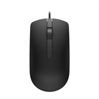 Купить Dell Optical USB Mouse MS116 - Black, 1000 dpi, Cable Length 1.8 m Алматы