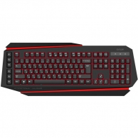 купить Клавиатура, Delux, DLK-9500UB, Игровая, 3-х уровневая подсветка подклавиш, Защита от случайного пролива воды/кофе, Мультимедиа клавиши, Кол-во стандартных клавиш 104, USB, Чёрный в Алматы фото 1