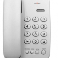 купить Телефон проводной Texet TX-241 светло-серый в Алматы фото 1