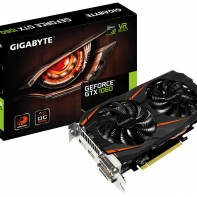 купить Видеокарта 6Gb PCI-E GDDR5 GIGABYTE GV-N1060WF2OC-6GD  DVI+HDMI+3xDP GeForce GTX1060 в Алматы фото 1