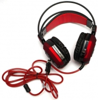 купить Наушники с микрофоном Oklick HS-L900G HURRICANE черный/красный 1.85м мониторные USB в Алматы фото 3