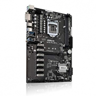 купить Материнская плата ASRock H110 PRO BTC+ LGA1151 iH110 2DDR4 4xSATA3 1xM.2 1 PCIe 3.0 x16, 12 PCIe 2.0 x1, 1xPS/2 для клавиатуры 1xPS/2 для мышки 2xUSB3.0 4xUSB2.0 1xDVI  1xLAN (RJ-45) 3 х Аудио разъема ATX BOX. ПРЕДНАЗНАЧЕНА ПРОФЕССИОНАЛЬНЫХ МАЙНЕРОВ  в Алматы фото 2
