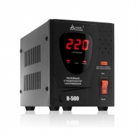 купить Стабилизатор (AVR), SVC, R-500, 500VА, Индикация режимов работы, Диапазон:140-260В, 1 вых., 1.2 м., Чёрный в Алматы фото 1