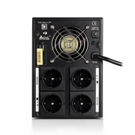купить UPS SVC V2000-F-LCD, 2000VA, 1200W, 2x12V/7.5Ah, 4 розетки, AVR 175 - 275V в Алматы фото 3