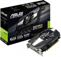 купить Видеокарта ASUS GeForce GTX1060 6GB 192bit GDDR5 2xHDMI 1xDVI-D 2xDP 1506MHz/8008MHz PH-GTX1060-6G                                                                                                                                                         в Алматы фото 1
