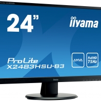 купить Монитор LCD 23.8** [16:9] 1920х1080 MVA, nonGLARE, 250cd/m2, H178&deg;/V178&deg;, 3000:1, 80M:1, 16.7M Color, 4ms, VGA, HDMI, DP, USB-Hub, Tilt, Speakers, 3Y, Black в Алматы фото 1