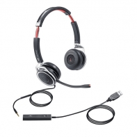 купить VT Проводная гарнитура X208-D, Дуо, HD звук, разъемы 3,5 мм Jack и USB в Алматы фото 1