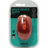 купить Мышь беспроводная Logitech M590 Multi-Device Silent-RUBY (красная, Bluetooth, 2.4 GHz/USB-ресивер (Logitech Unifying&reg;), 1000dpi, 1 батарея типа AA) в Алматы фото 2