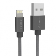 купить Кабель Lightning ORICO LTF-10-V1-SV-PRO-BP <USB2.0, 1M, SILVER> в Алматы фото 1