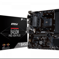 купить Материнская плата MSI B450M PRO-VDH PLUS AM4 B450 4xDDR4 4xSATA3 1xM.2 VGA DVI HDMI mATX в Алматы фото 1
