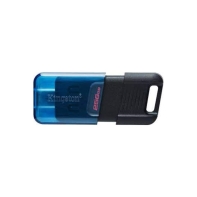 Купить Флэш-накопитель Kingston 256Gb USB-C 3.2 Data Traveler 80M (Blue-Black) Алматы