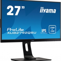 купить Монитор LCD 27** 16:9 2560х1440(WQHD) IPS, nonGLARE, 350cd/m2, H178&deg;/V178&deg;, 1000:1, 5M:1, 1.07B, 5ms, DVI, HDMI, DP, USB-Hub, Height adj, Pivot, Tilt, Swivel, Speakers, Swivel, 3Y, Black в Алматы фото 1